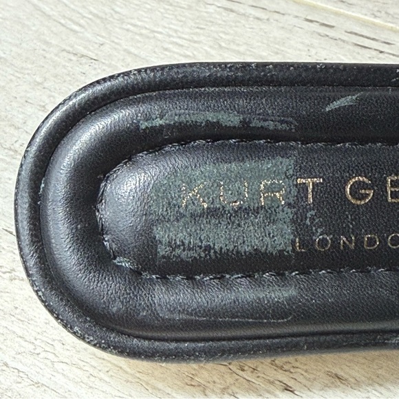KURT GEIGER Mayfair Black Quilted Leather Ankle Strap SANDALS Black NEW Size 36 - Picture 10 of 13